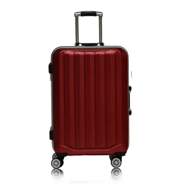 20"24 Inch Aluminum Frame Luggage Universal Wheel Trolley Password Lock Suitcase Abs Pc Hard