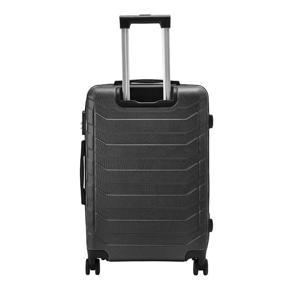 24 Inch Black/Blue/Grey Rolling Hardshell Luggage Travel Suitcase