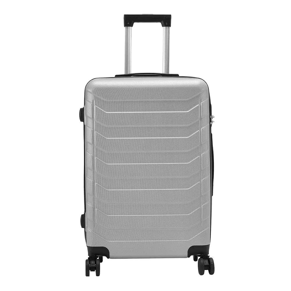 24 Inch Black/Blue/Grey Rolling Hardshell Luggage Travel Suitcase