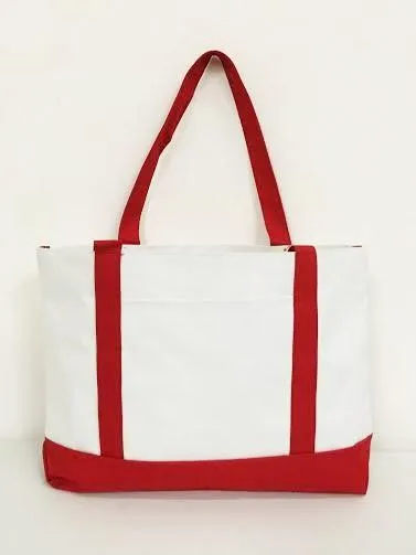 48 ct Grocery Shopping Tote Bag With Large Outside Pocket - By Case