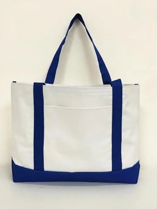 48 ct Grocery Shopping Tote Bag With Large Outside Pocket - By Case