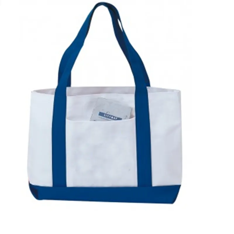 48 ct Grocery Shopping Tote Bag With Large Outside Pocket - By Case