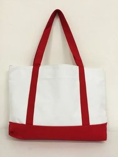 48 ct Grocery Shopping Tote Bag With Large Outside Pocket - By Case