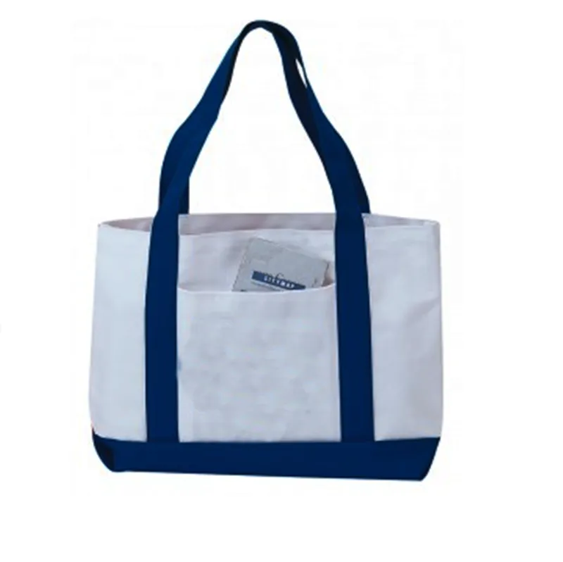 48 ct Grocery Shopping Tote Bag With Large Outside Pocket - By Case