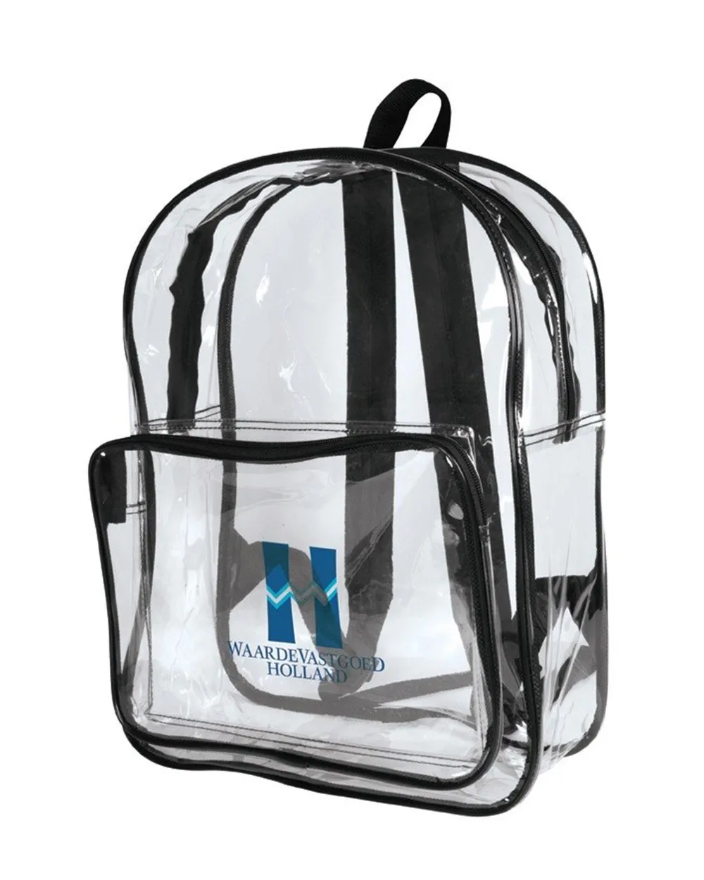 6 ct Multi-Purpose Clear Backpack W/ Front Pocket - By Bundle