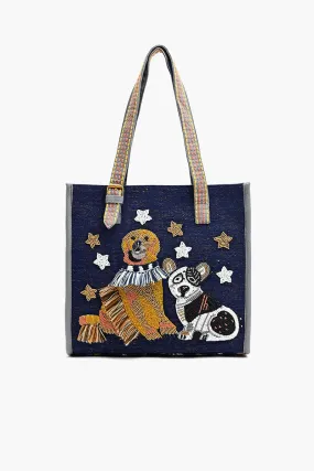 Adorable Creature Tote Beaded Tote-Dog the Loyal Guardian