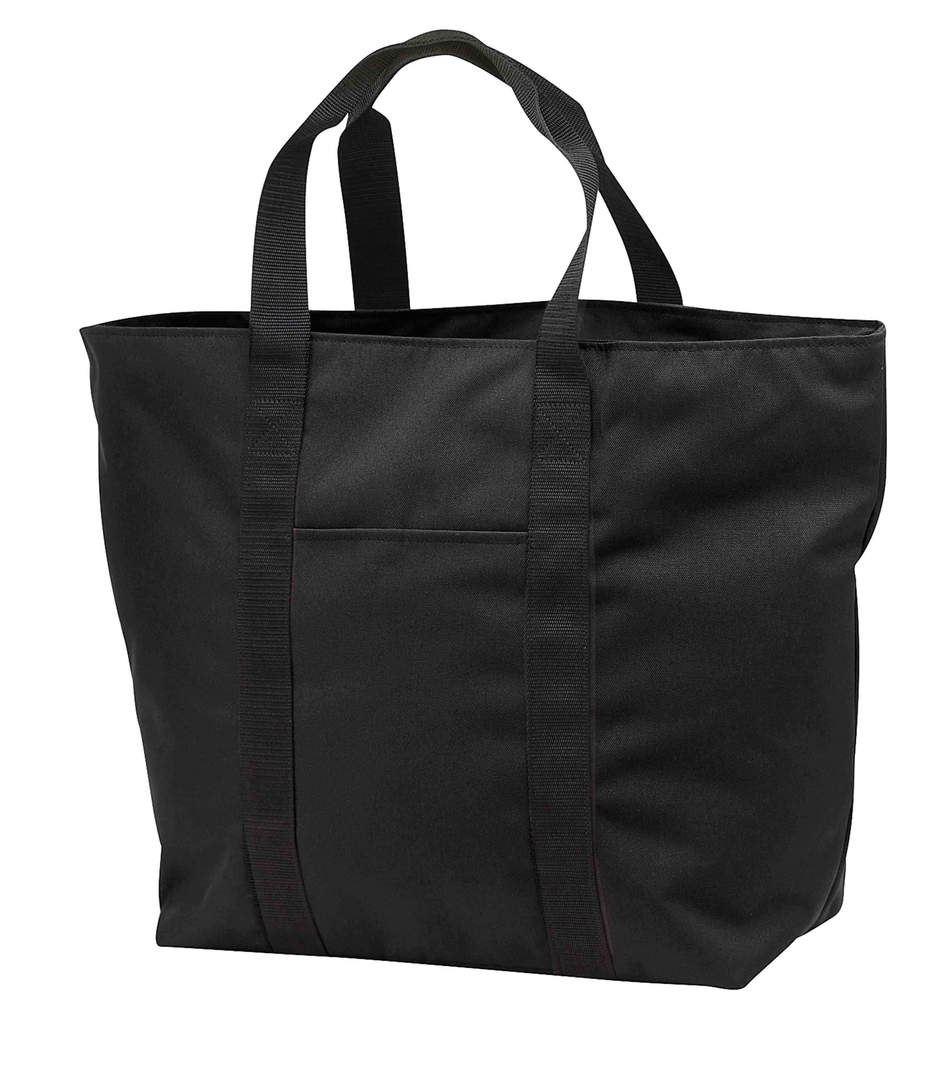 All-Purpose Shoulder Tote Bag w/Zippered Closure Polyester Travel, Beach Totes