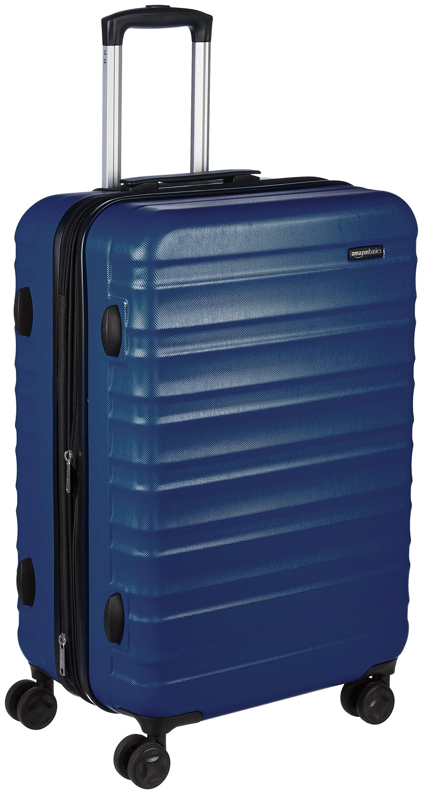 Amazon Basics Suitcase, Hardside Luggage with Spinner Wheels, Scratch-Resistant Surface, Light Blue, 30-Inch