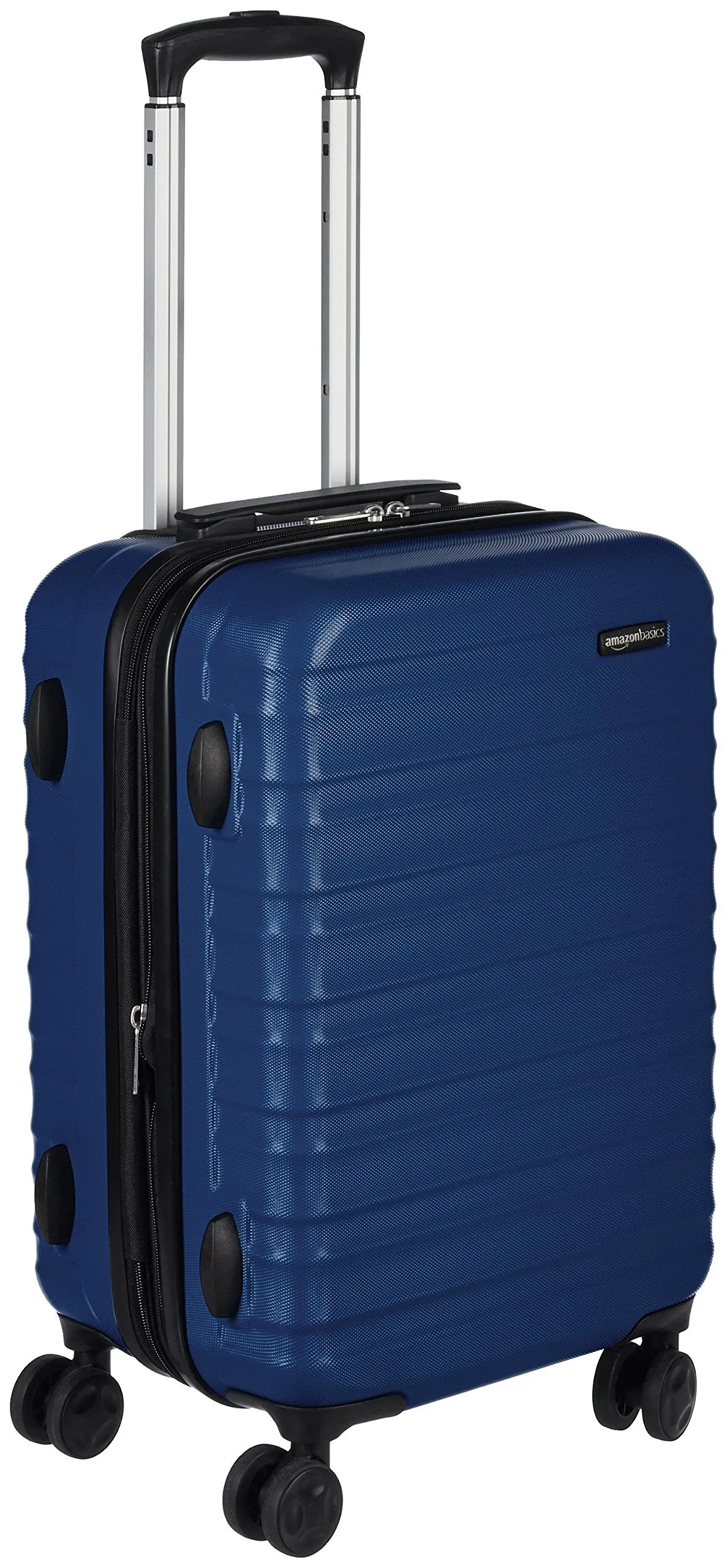 Amazon Basics Suitcase, Hardside Luggage with Spinner Wheels, Scratch-Resistant Surface, Light Blue, 30-Inch