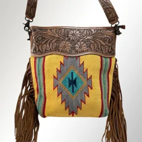 American Darling Fringe Mustard Purse