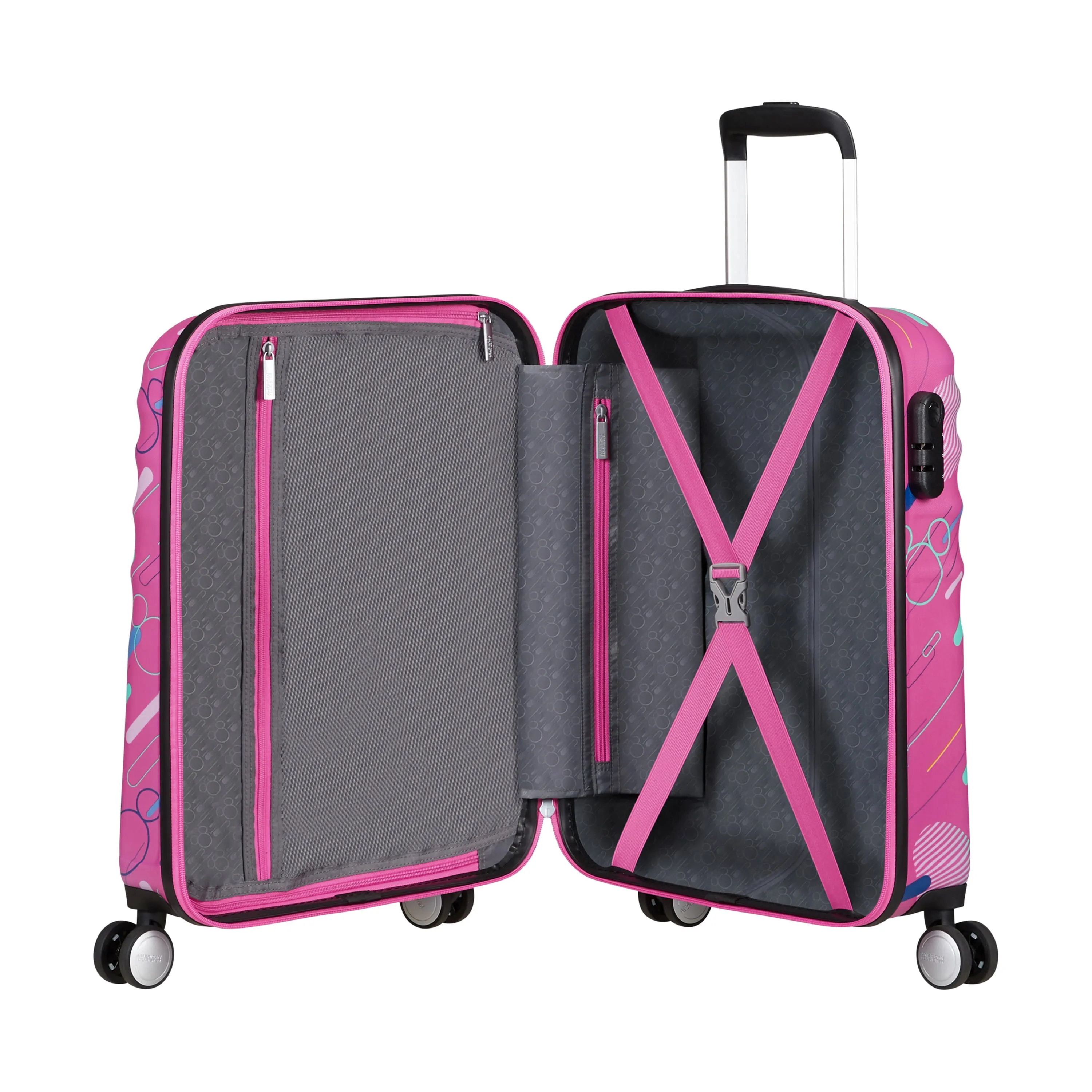 American Tourister WAVEBREAKER-DISNEY MINNIE PINK Carry ON SPINNER