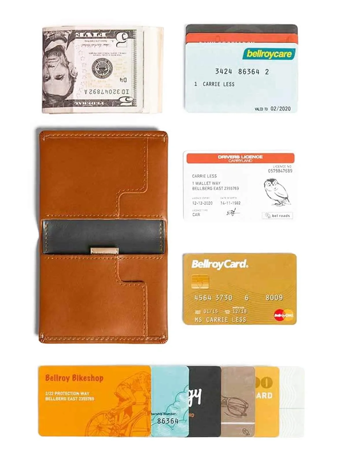 Bellroy Slim Sleeve Wallet Caramel