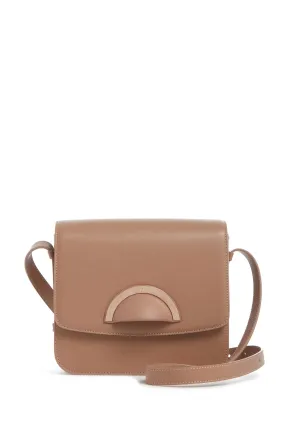 Bethania Crossbody Box Bag in Nude Leather