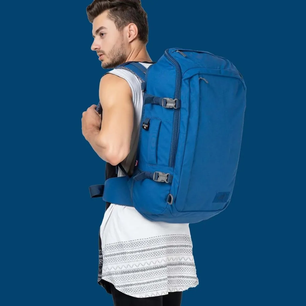 CabinZero ADV 42L Carry On Backpack - Atlantic Blue