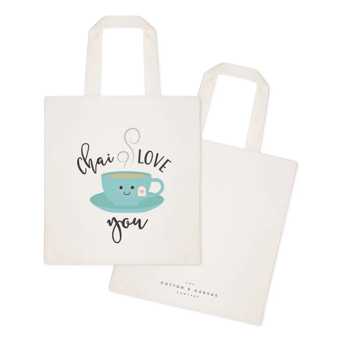 Chai Love You Cotton Canvas Tote Bag by The Cotton & Canvas Co.