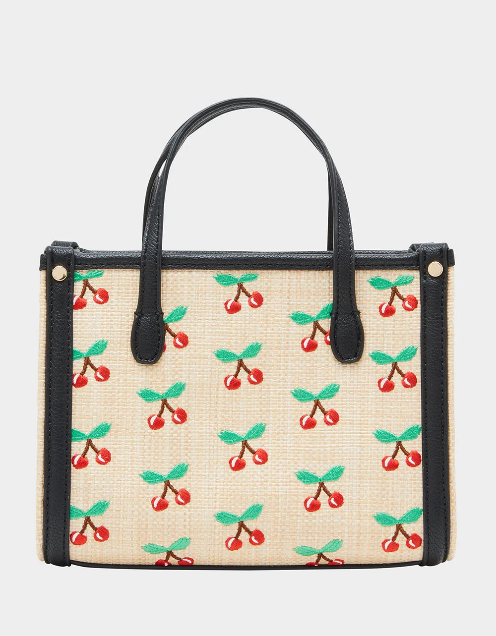 CHERRY ON TOP MINI TOTE NATURAL