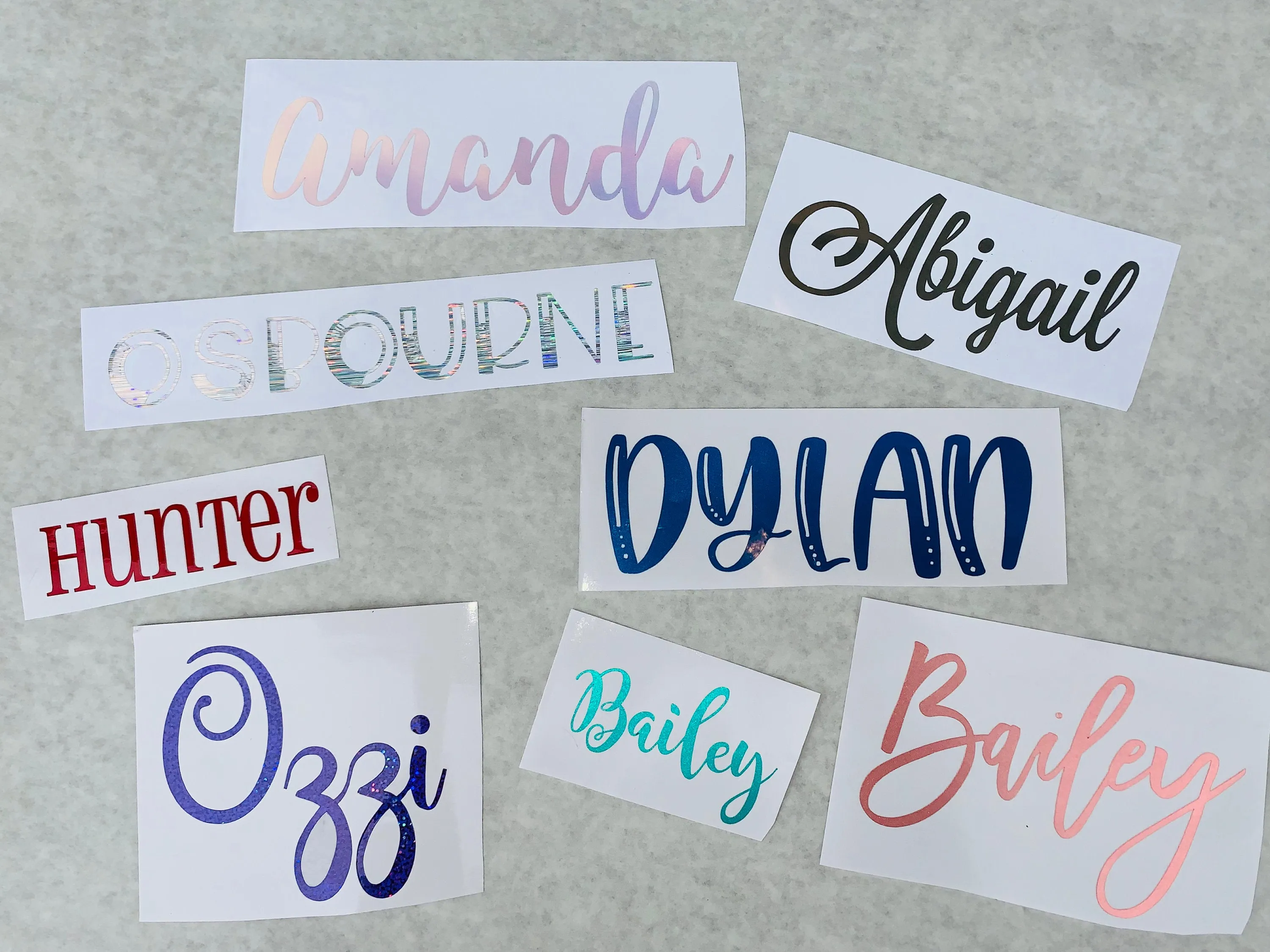 Custom Name Decals, Personalized Decal, Vinyl Name Decals, Name Decals for Tumbler, Wedding Decals, Custom Name Stickers, Decal for Computer