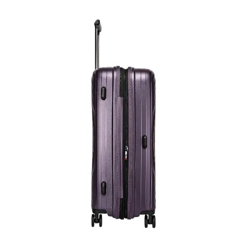 Eagle PP ABS Hard Shell Medium Expandable Suitcase with TSA Lock and 4 Spinner Wheels - 24"