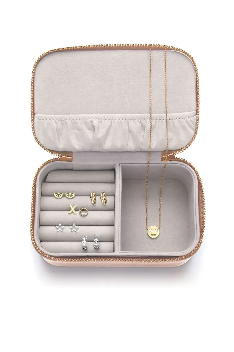 Gold Mini Jewelry Box- Dream Big