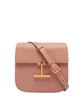 Grain Leather Tara Mini Crossbody in Rose Clay