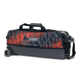 Hammer Barbed Wire Dye Sub Triple Tote Bowling Bag