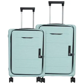 Kuber Industries Luggage Bag | Trolley Bags for Travel | Collapsible Luggage Bag | Travelling Bag | Trolley Bags for Suitcase | Lightweight Luggage Bag | 20BG-24BG Inch |Pack of 6| Blue & Gray