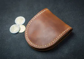 Leather Coin Purse | Personalised gift, Handcrafted