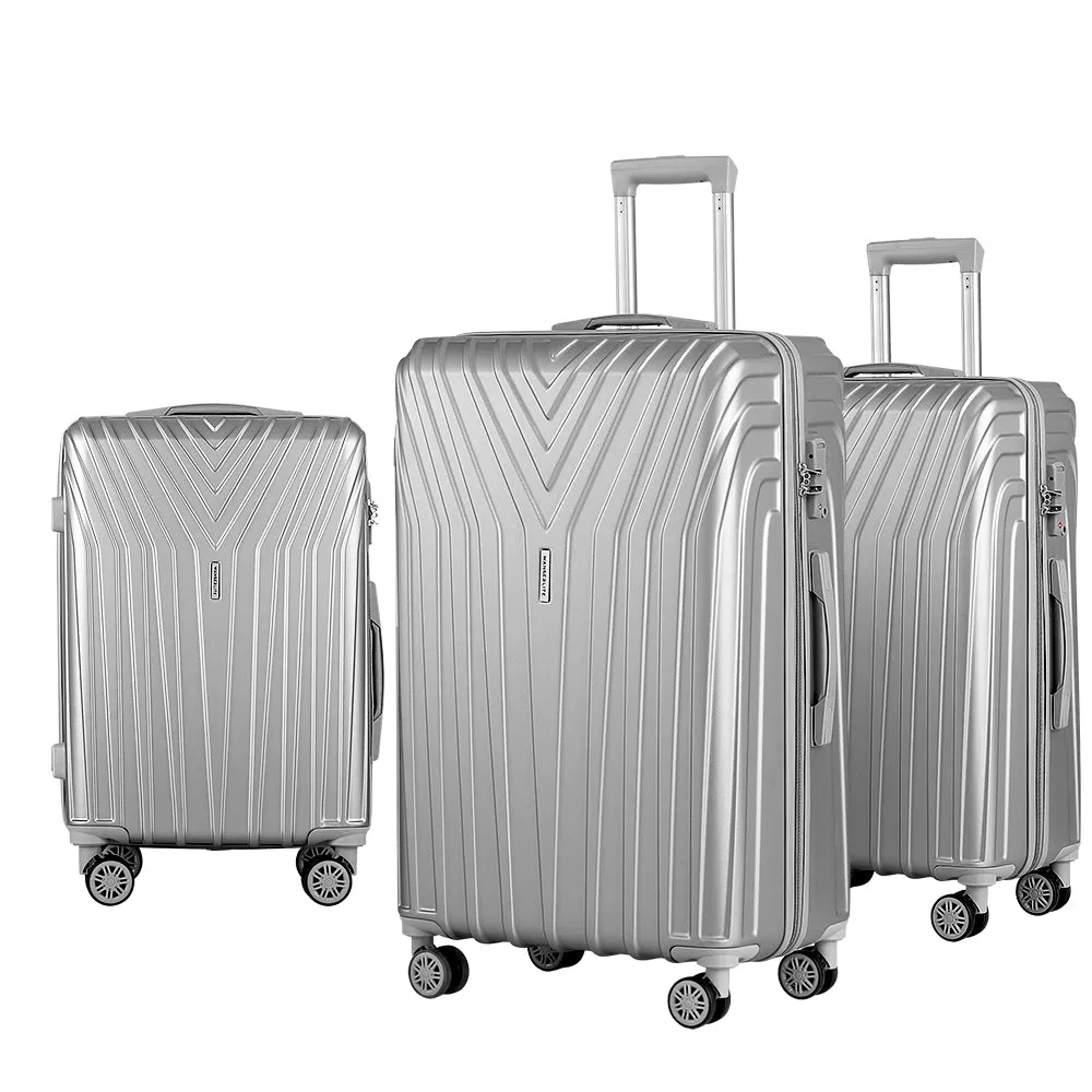 Lightweight Hard Shell 3pc Luggage Set with TSA Locks - Wanderlite