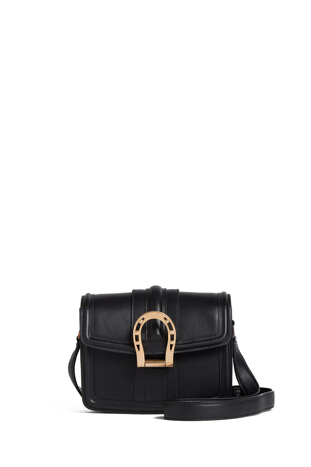 Lucky Bill Crossbody Bag in Black Nappa Leather