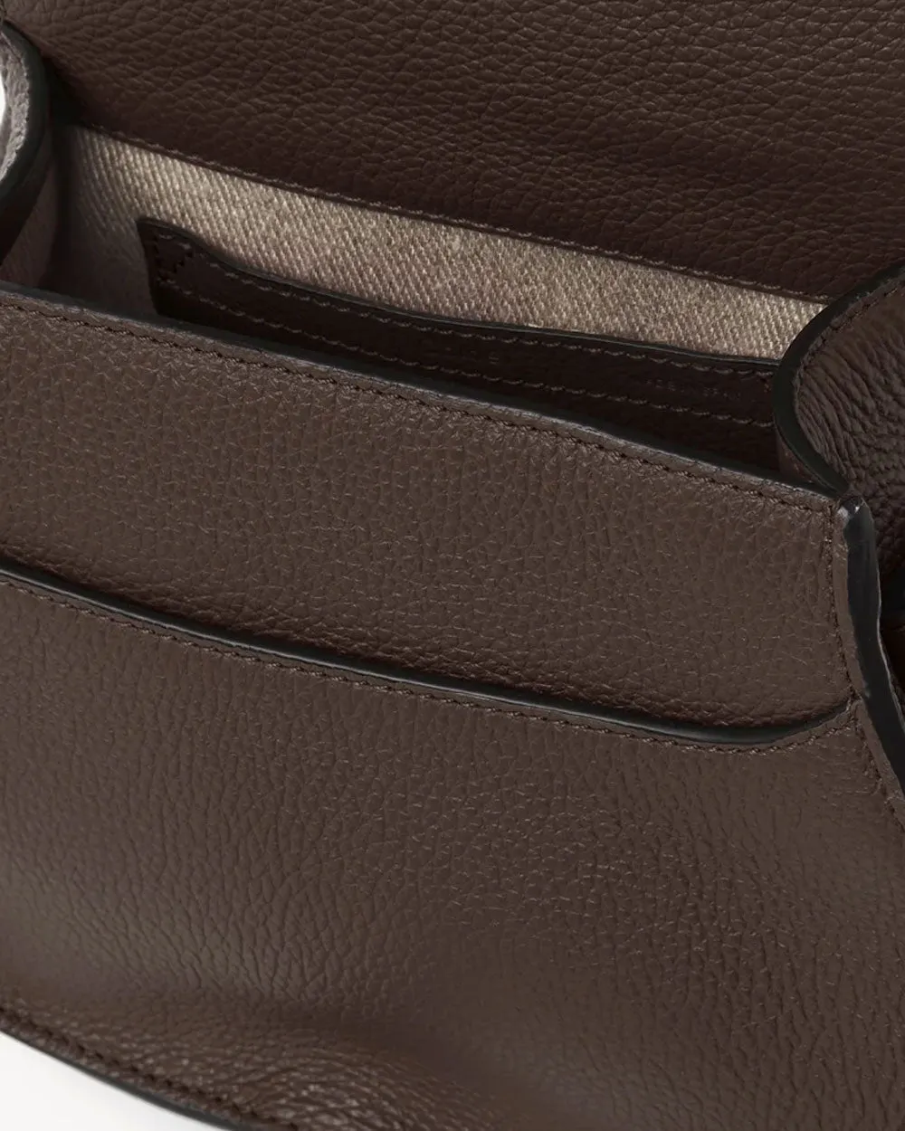 Marcie Small Saddle Bag in Bold Brown