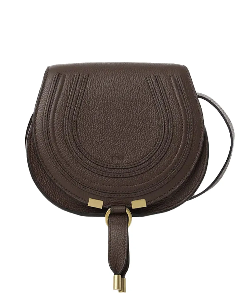 Marcie Small Saddle Bag in Bold Brown