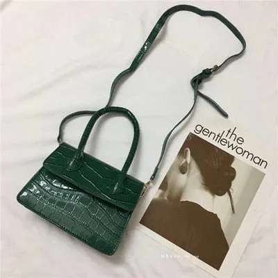 Mini Small Square bag 2020 Fashion New Quality PU Leather Women's Handbag Crocodile pattern Chain Shoulder Messenger Bags