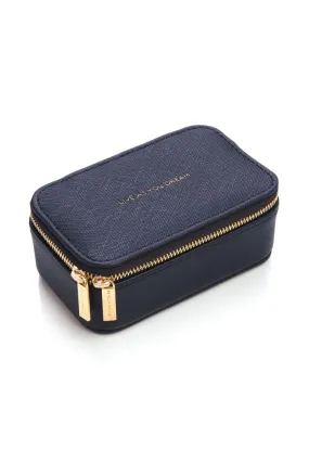 Navy Mini Jewelry Box- Live As You Dream