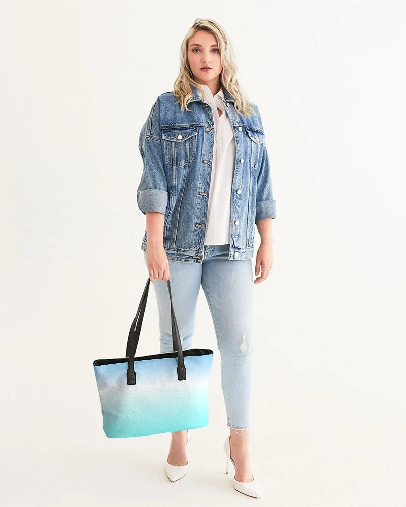 Ocean Blue Ombre Tote Bag