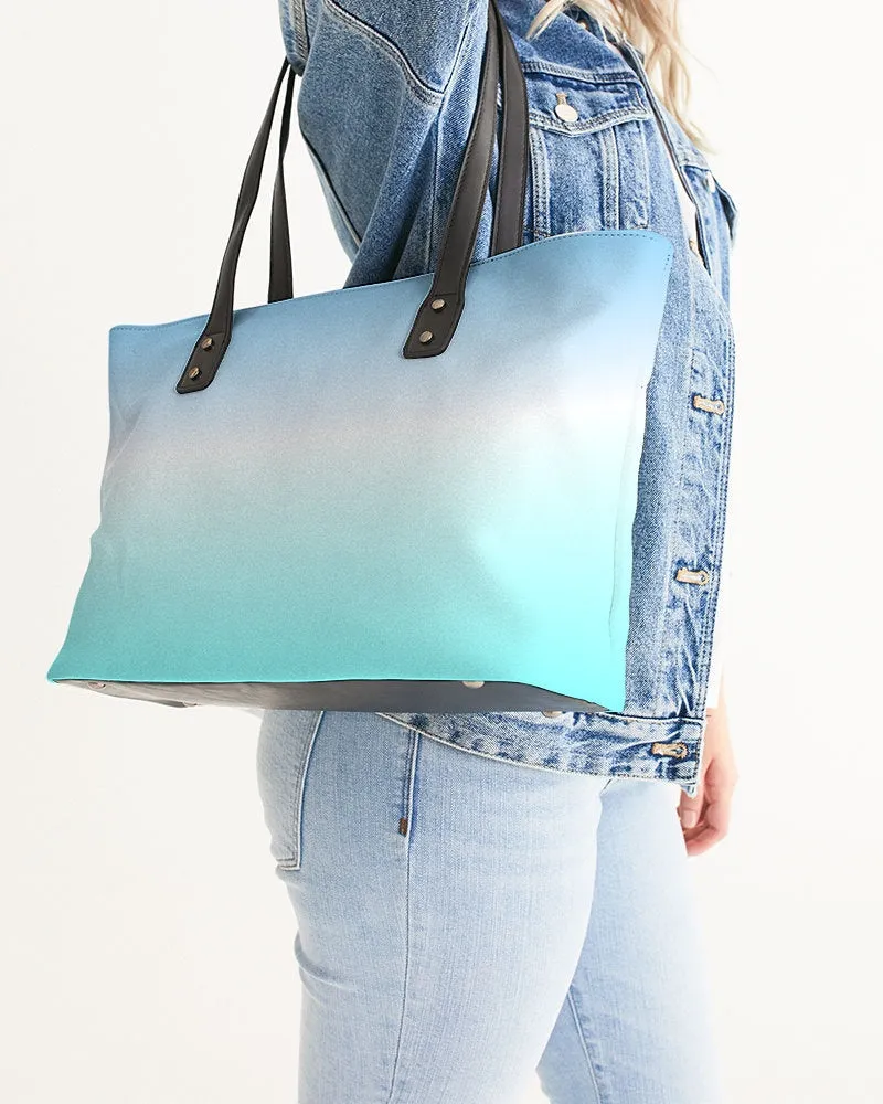 Ocean Blue Ombre Tote Bag