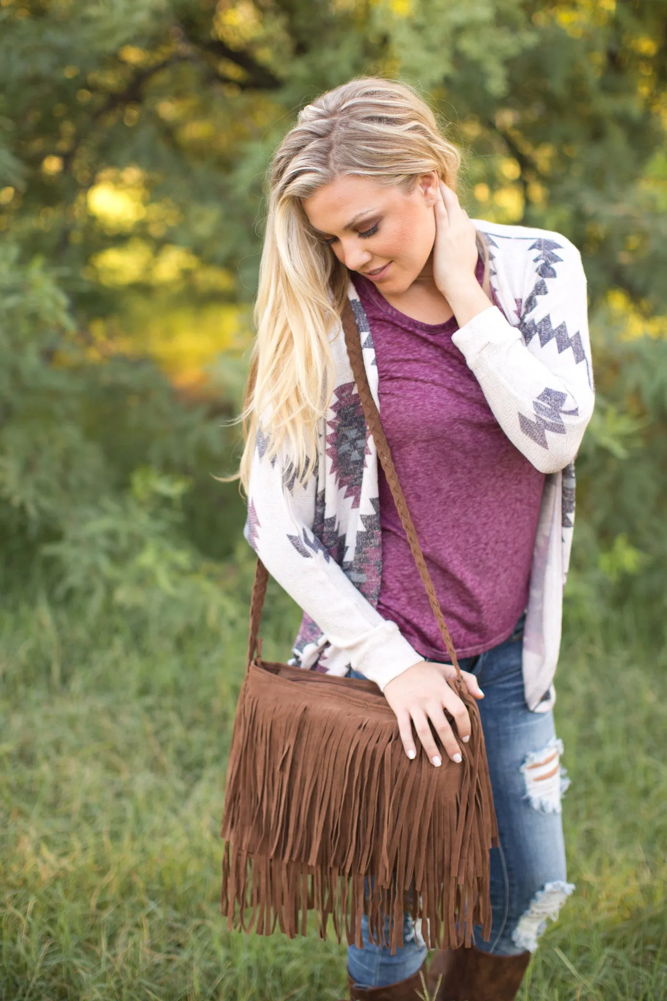 Off The Beaten Path Cardigan - Natural