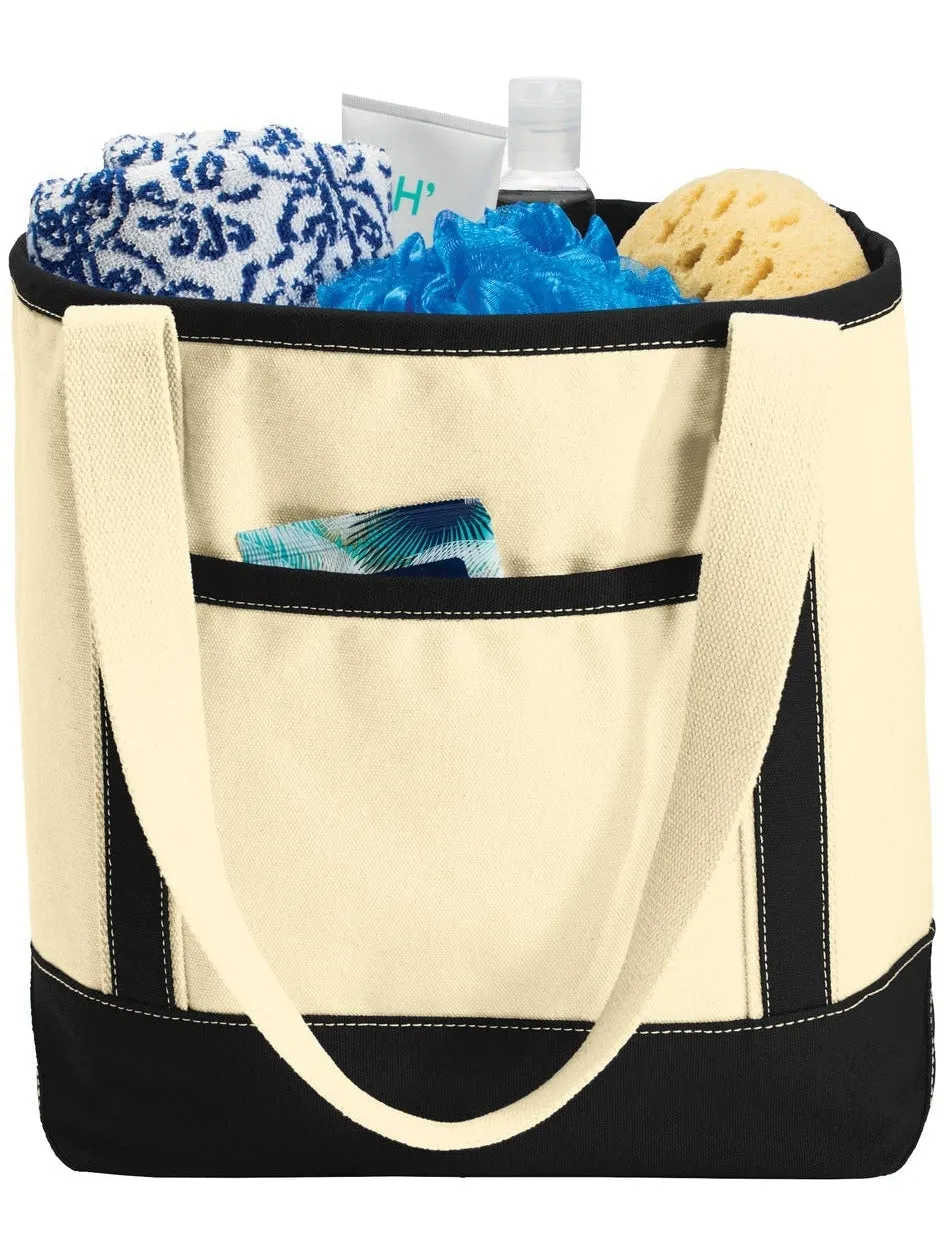 Port Authority Medium Cotton Canvas Boat Tote