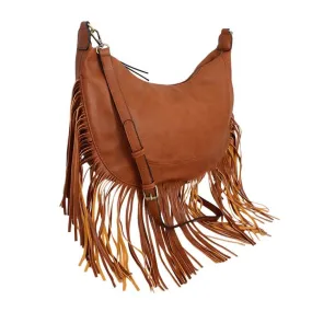 Purse Round Fringe Hobo Bag for Women