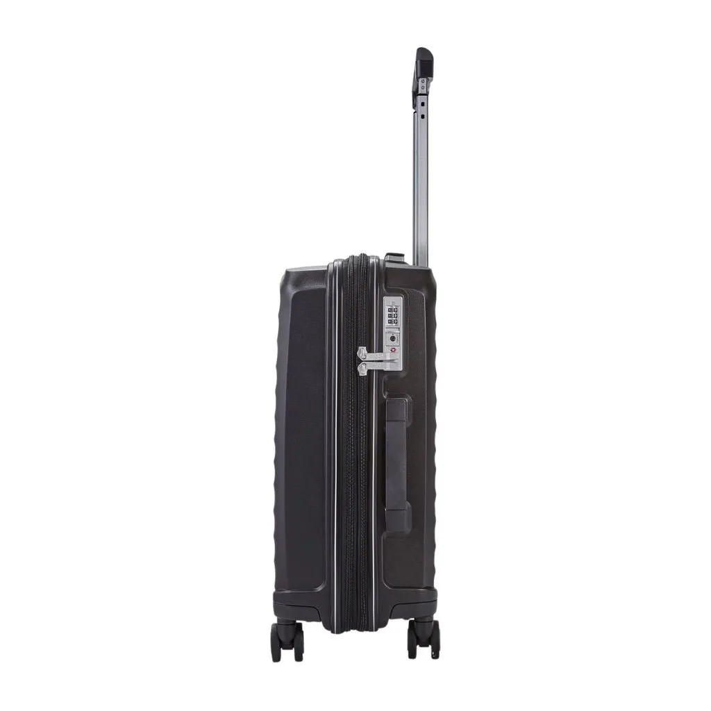 Rock Sunwave 3 Piece Set Expander Hardsided Luggage - Black