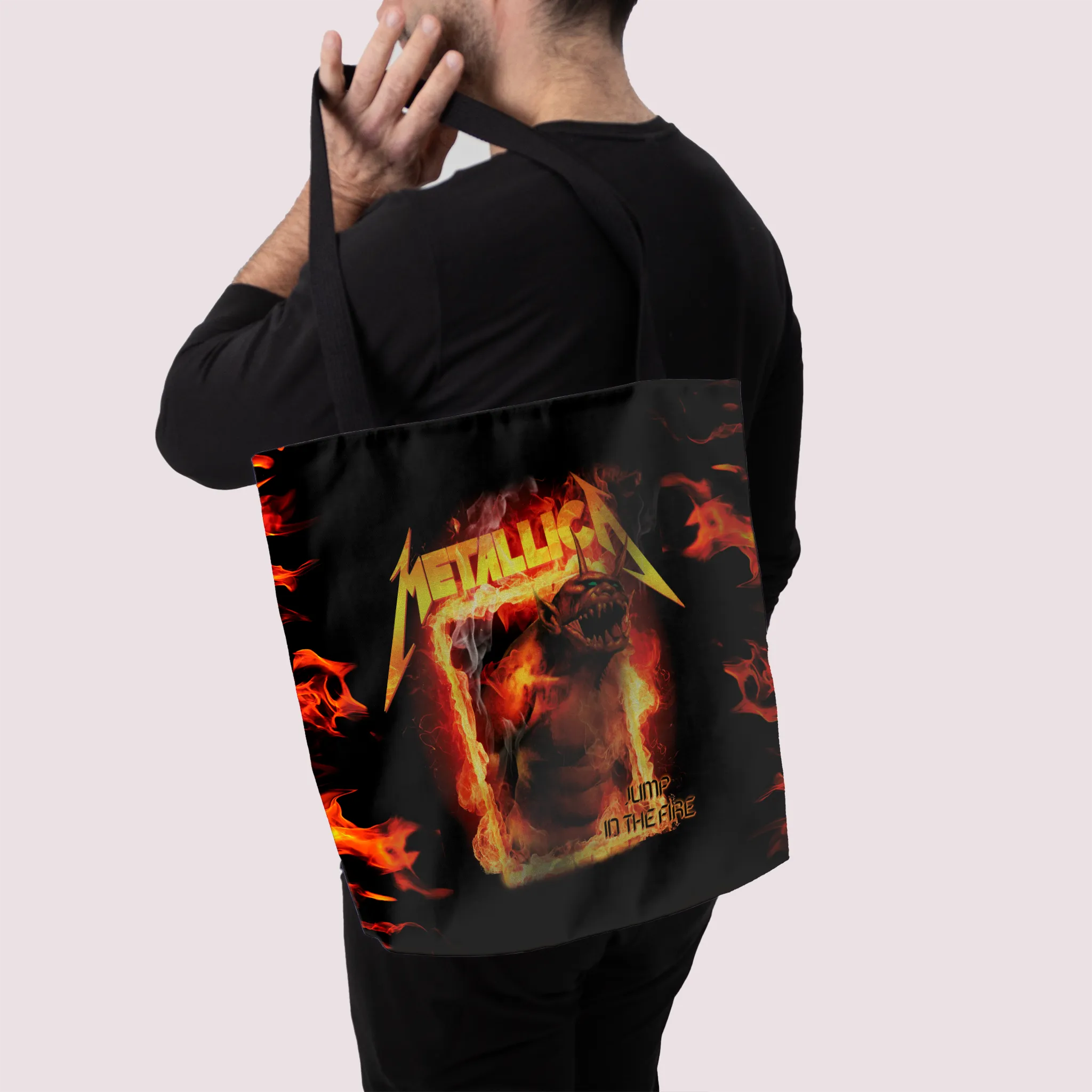 Rocksax Metallica Preium Tote Bag - Fire