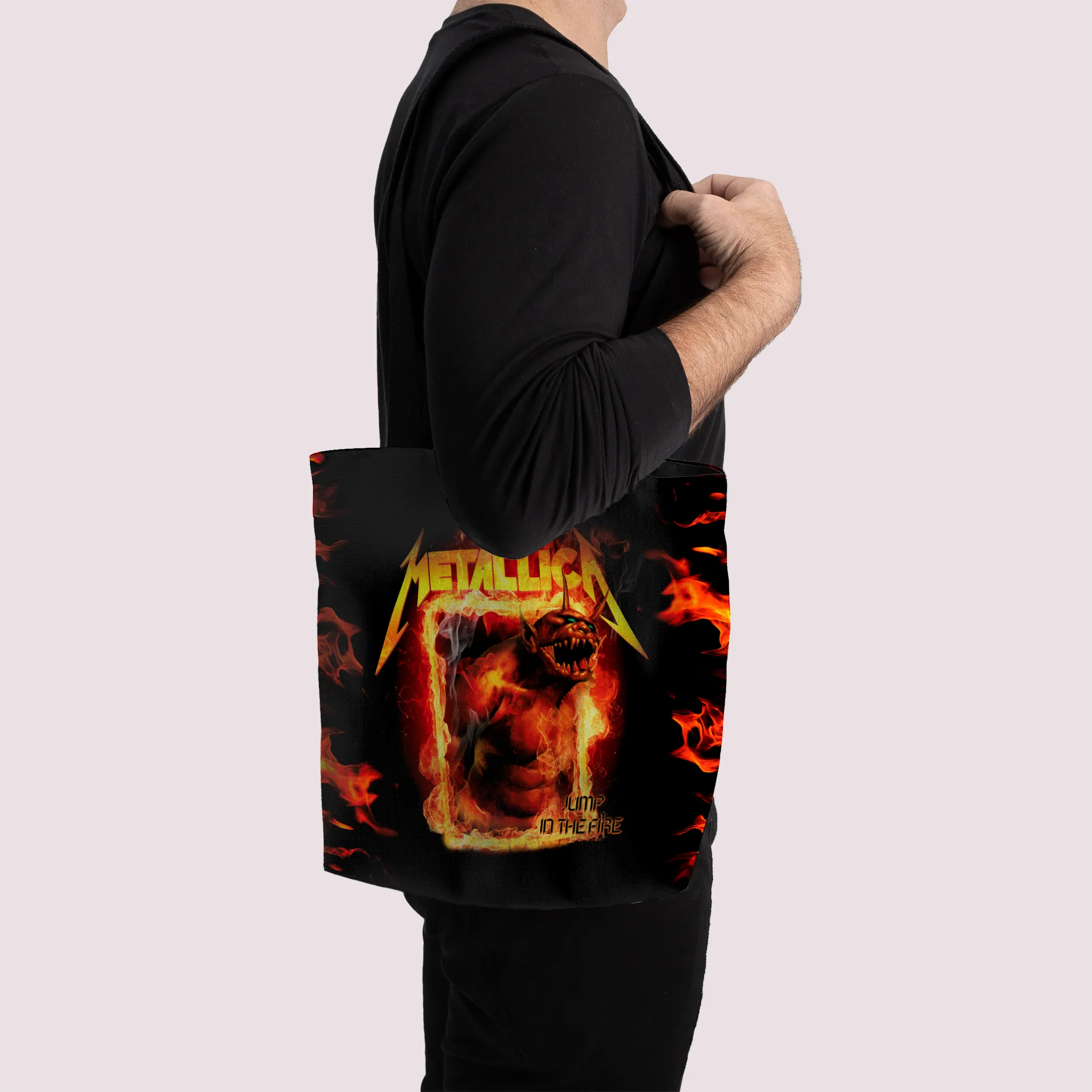 Rocksax Metallica Preium Tote Bag - Fire