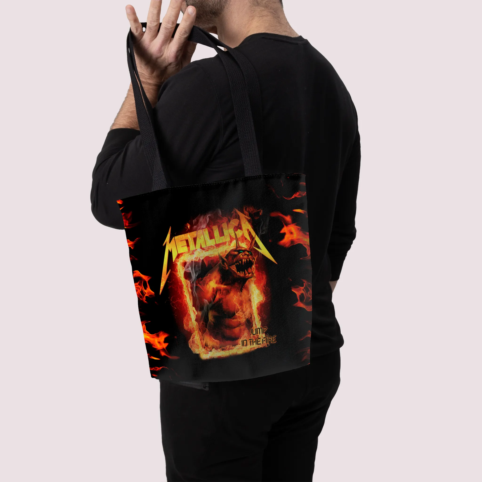 Rocksax Metallica Preium Tote Bag - Fire