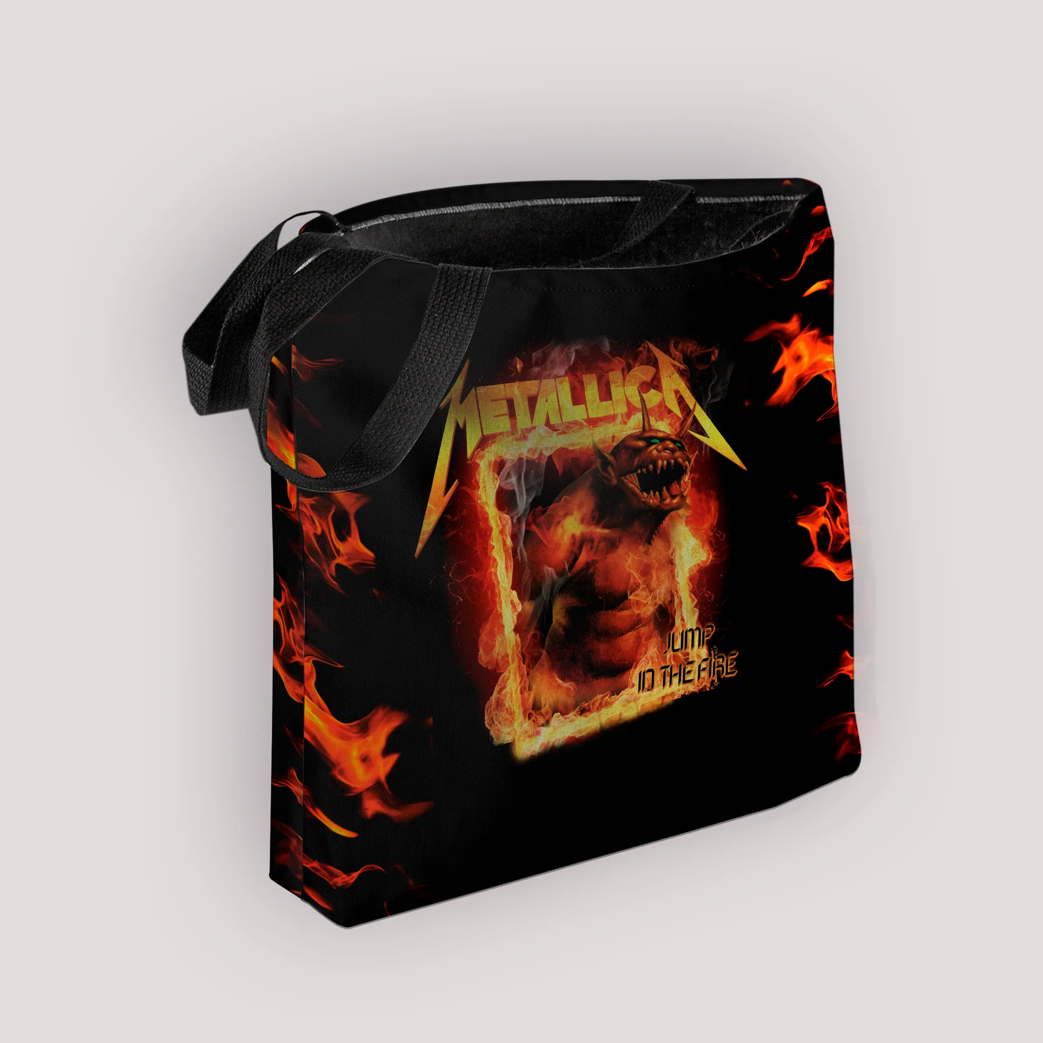 Rocksax Metallica Preium Tote Bag - Fire