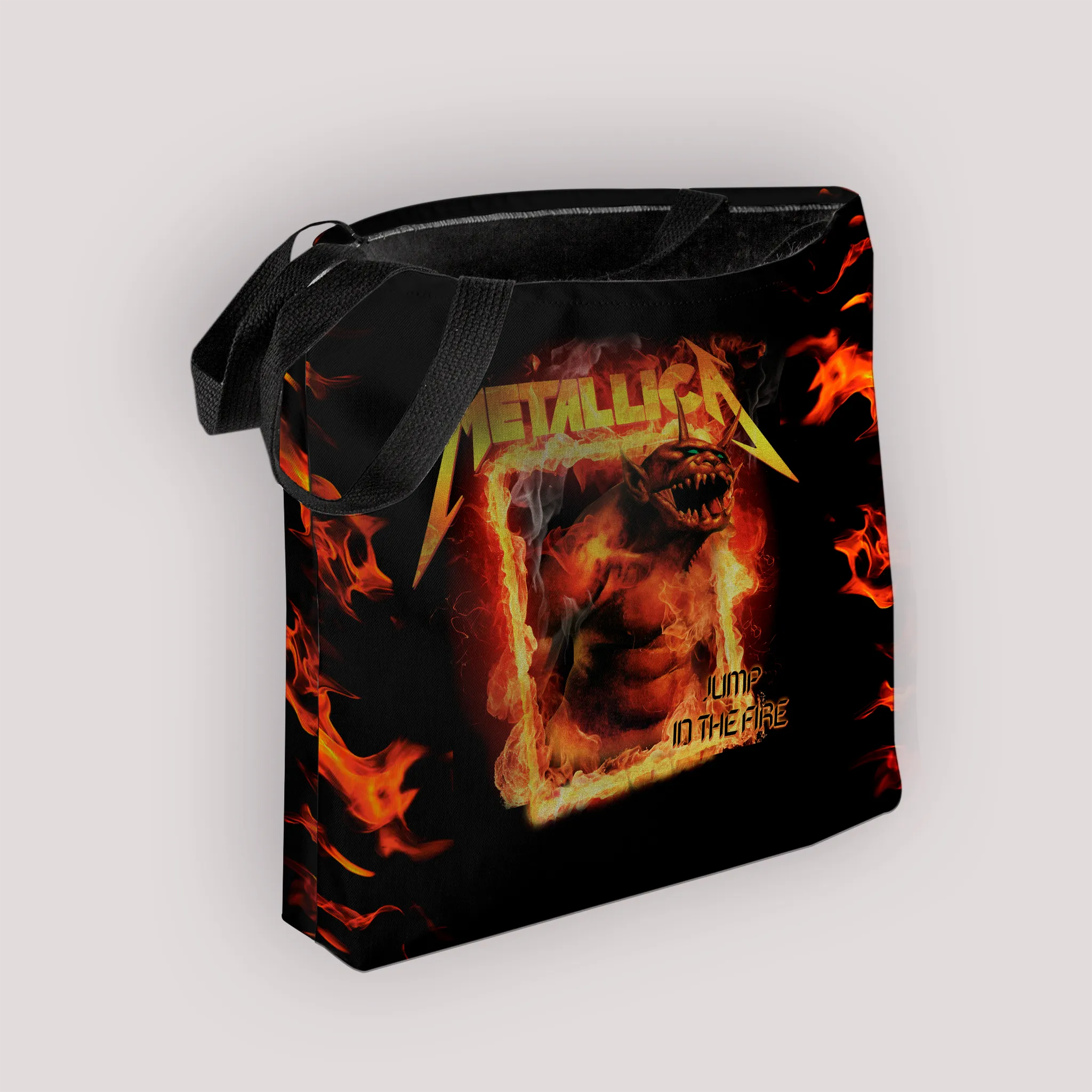 Rocksax Metallica Preium Tote Bag - Fire