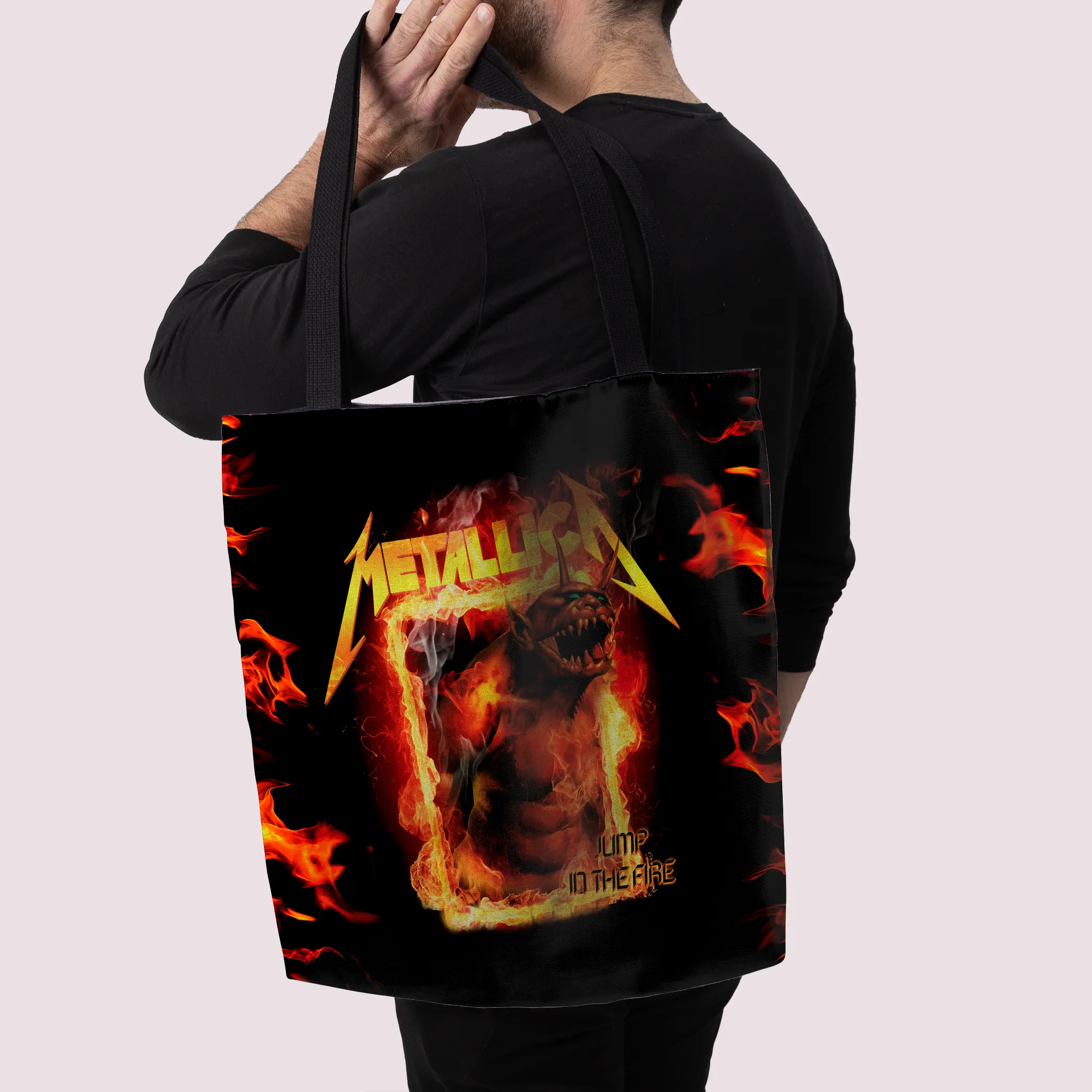 Rocksax Metallica Preium Tote Bag - Fire