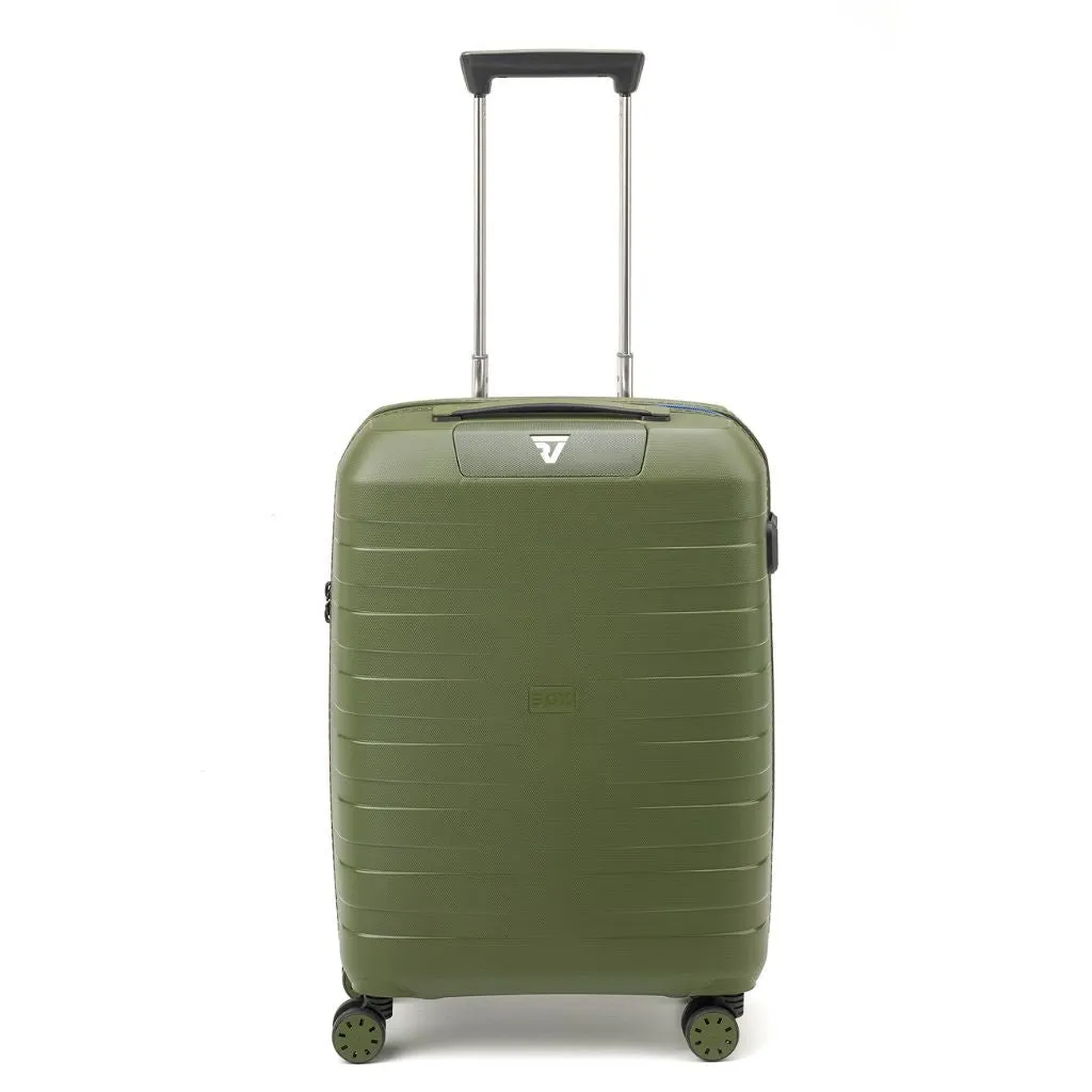 Roncato Box Young Carry On 55cm Hardsided Spinner Suitcase Green