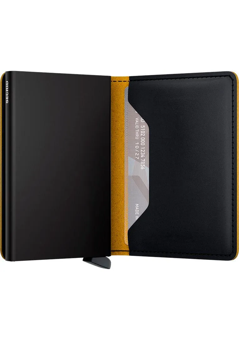 Secrid Slimwallet Matte Black Ochre