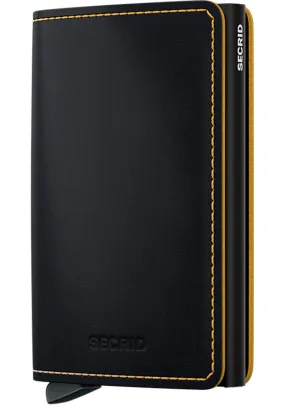 Secrid Slimwallet Matte Black Ochre