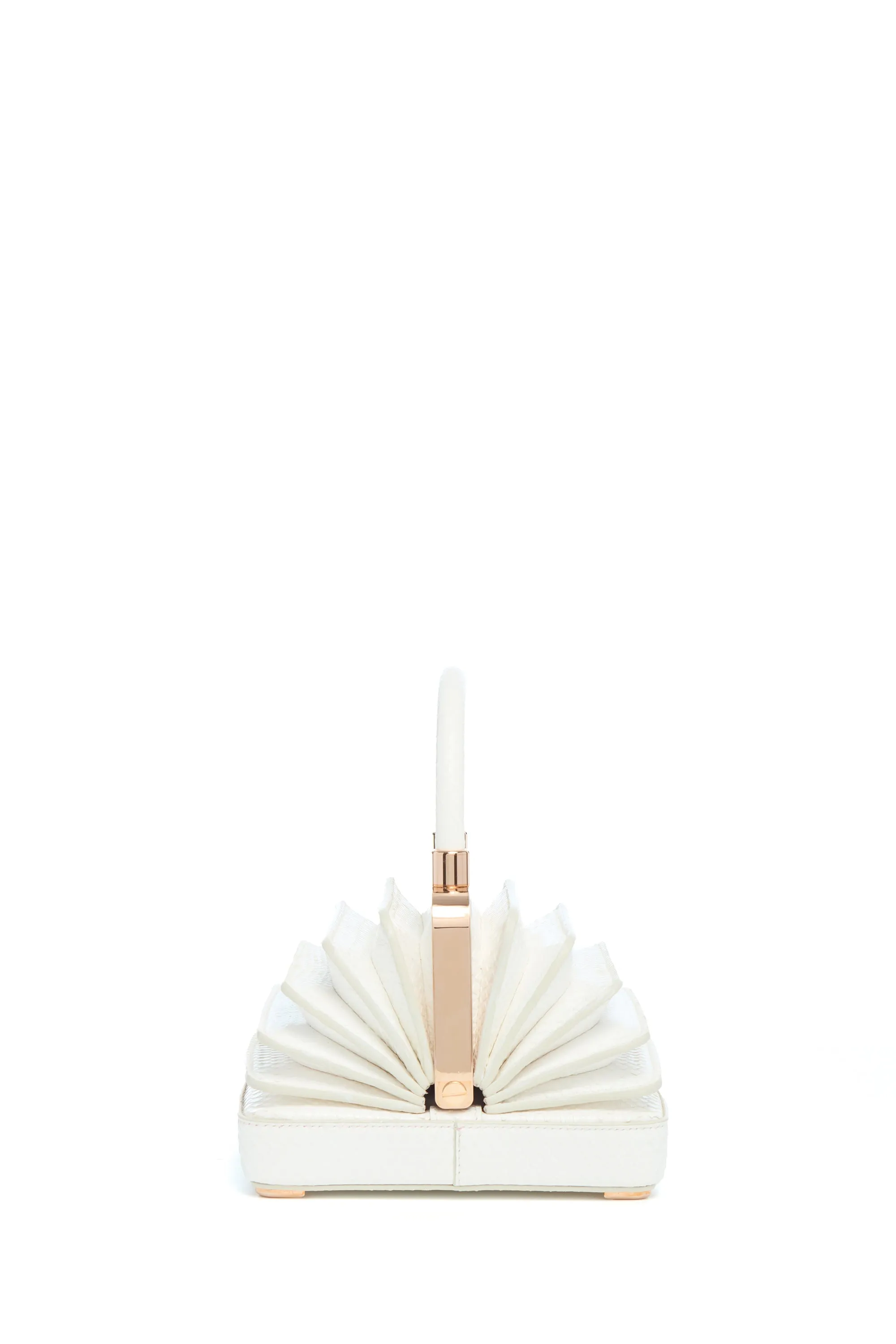 Small Diana Bag in White Snakeskin