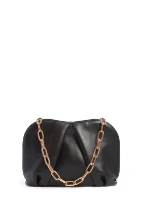 Taylor Clutch in Black Nappa Leather